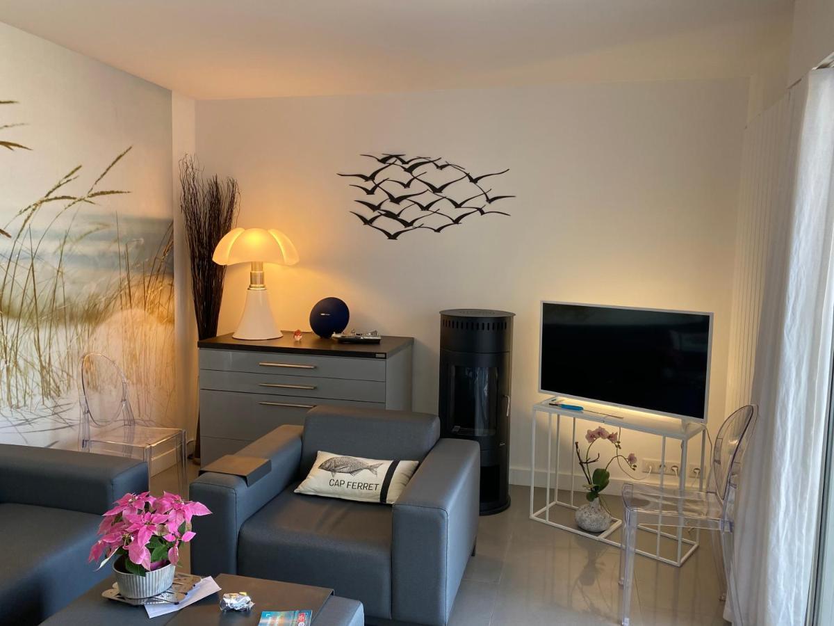 Apartment L'ocean Vue Bassin 1ere Ligne Plage Pereire Vue Mer Arcachon